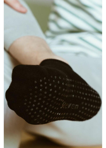 Чёрные носки короткие полумахровые с abs стопою 135 sport Steven (349499722)