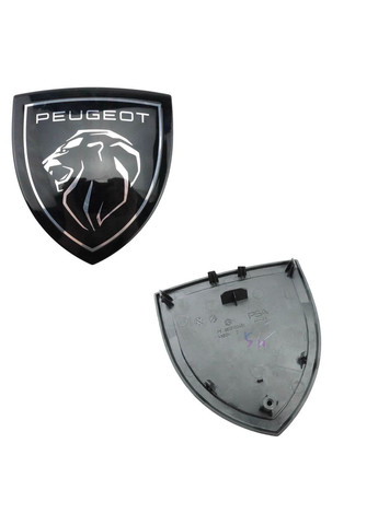 Емблема решітки 408X чорна 145х150х30 мм (на напрямних) OEM 9837102480 Peugeot (369612200)