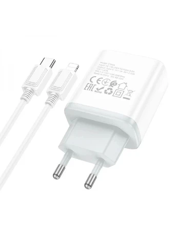 Зарядное устройство Hoco C104A PD20W Type-C 20W 0,3-1,0 м Белый No Brand (402117707)