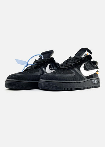 Кроссовки женские и мужские Nike Air Force 1 low black | Найк Аир Форс 1 низкие черные No Brand чёрные всесезоны (314794821)