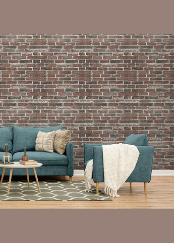 Самоклеющаяся 3D панель под красный екатеринослав кирпич 3080х700х3мм Sticker Wall (298347743)
