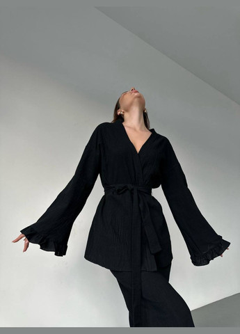 Стильный костюм кимоно + пояс + брюки Style Point (333801436)