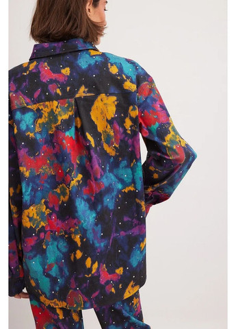 Комбинированная блуза демисезон,разноцветный, NA-KD