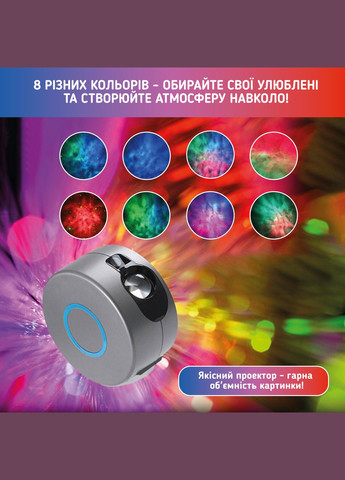 Лазерный ночник-проектор звездного неба А1 с серым пультом. No Brand (347590348)