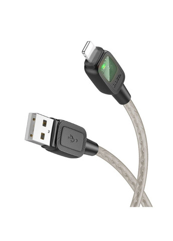 Дата кабель U124 Stone silicone power-off USB to Lightning (1.2m) Hoco (291878764)