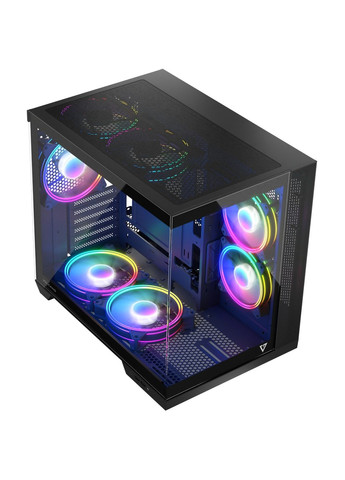 Корпус VOLCANO PANORAMA APEX ARGB 7F MIDI GREY без БЖ ATX Modecom (330029681)