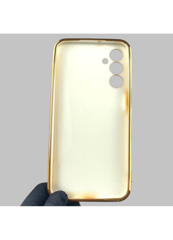 Чохол для Galaxy M34 5G (SM-M346) жіночий із золотою окантовкою із захистом камери на самсунг м34 5г білий Samsung (366019934)