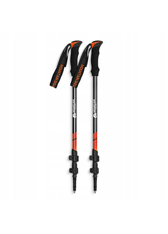 Трекінгові палиці Peak+ 65-135 см Black/Orange (P-5907739318275) Mountain Goat (317629400)