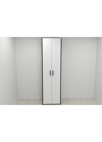 Шафа Гардероб Уні секція 7 серії Конект 220x60x50см Чорний метал ДСП 16 мм (FRD-104559) Ferrum-decor (362267706)