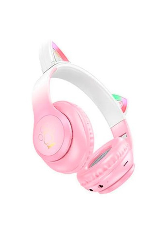 Бездротові навушники Bluetooth W42, White/Pink, Box Hoco (314780308)