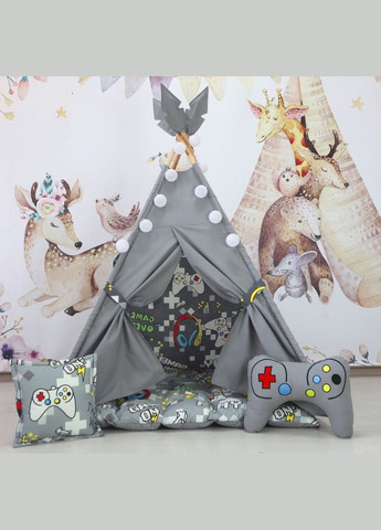 Вигвам для детей Playstation графит БОН БОН. Полный комплект! No Brand (316257250)