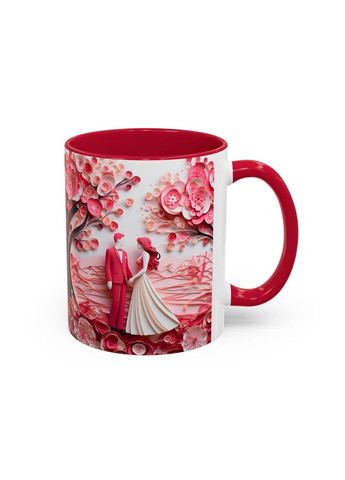 Керамічна чашка з дизайном "Пара закоханих"-1 No Brand (368671860)