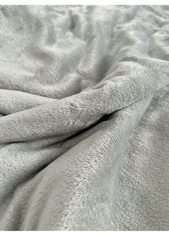 Постільна білизна плюшева двоспальне Home 20756 180х215 см сіра DUSHKA (327791598)