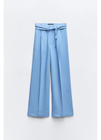 Штани з подвійним зав’язуваним паском Zara (361161484)