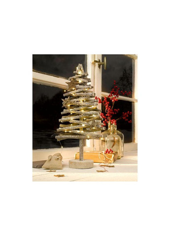 Новорічна Ялинка з дерева з гірляндою 44 см, ялинка з таймером Livarno home (315048563)