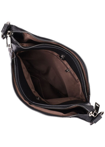 Практична жіноча сумка з двома ремінцями з натуральної шкіри 23053 Чорний Vintage (347580006)