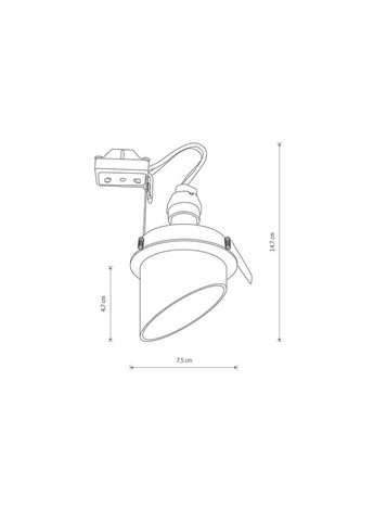 Точечный светильник 10491 Solta GU10 1x10W IP20 Черный (10491) Nowodvorski (318524316)