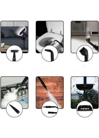 Электрический пароочиститель BT-4740 Steam Cleaner для дезинфекции и очистки поверхностей с разными насадками 2200 Вт BiTEK (366734646)