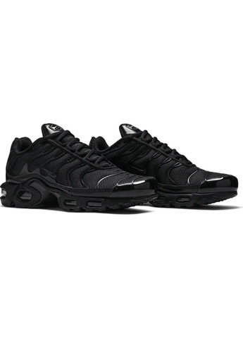 Белые демисезонные кроссовки мужские nike air max plus triple black 604133-050 No Brand