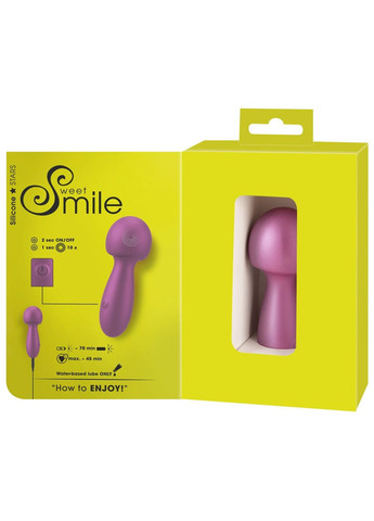 Міні-вібратор Sweet Smile Flexible Wand, масажна паличка для тіла, релакс-пристрій для інтимного масажу Orion (346133233)