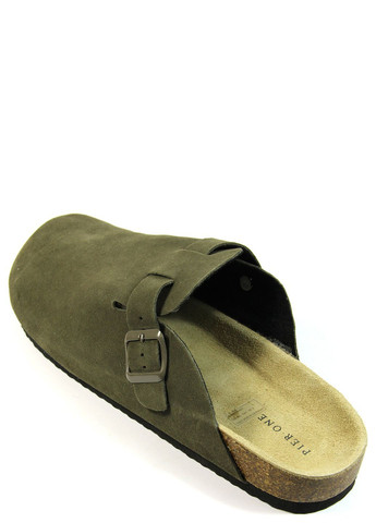 Хаки повседневные, кэжуал мужские шлепанцы Pier One