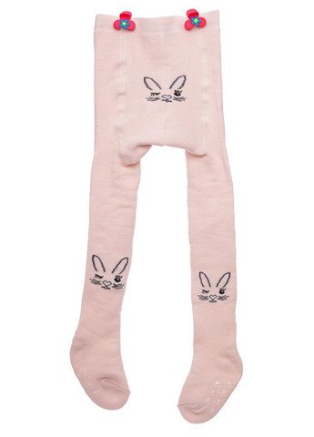 Колготы для девочки на махре с мордочкой зайки бежевые 80 см (51950) BABYKROHA (315721302)