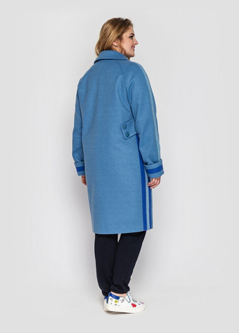 Голубое демисезонное Пальто Эжен 52 голубой 0326 Vlavi