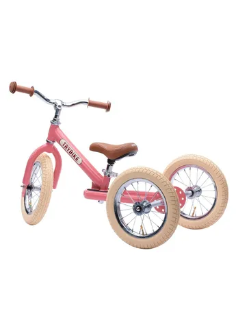 Біговел триколісний балансуючий рожевий (TBS-2-PNK-VIN+TBS-100-TKV) Trybike триколісний балансуючий рожевий (268147826)