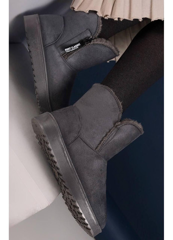 сірі з текстилю No Brand Уггі жіночі зимові (367082463)