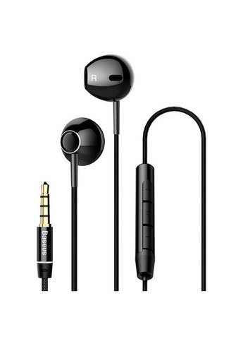Наушники с микрофоном Encok H06 lateral inear Wired Earphone (NGH06-C01) черные Baseus (293345943)
