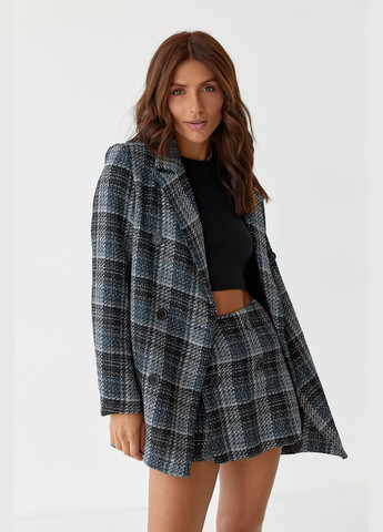 Жіночий костюм твідовий жакет і спідниця-шорти Liton (296658522)