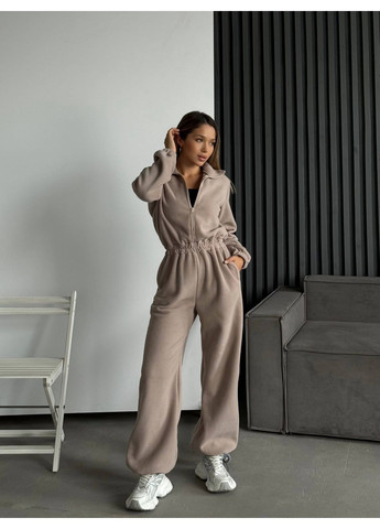 Комбинезон N.Family однотонний бежевий кежуал