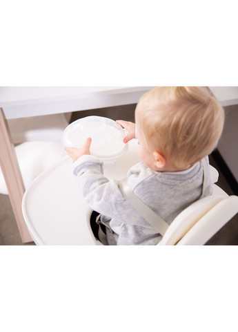 Столик до стільця для годування Evolu з силіконовим підносом, білий () Childhome CHEVOTSAW (331790099)