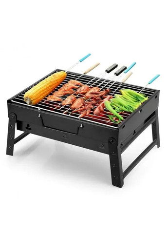 Складной компактный портативный барбекю мангал для пикника GP 4275, 35x27x20 см с сеткой для гриля VTech (328069077)