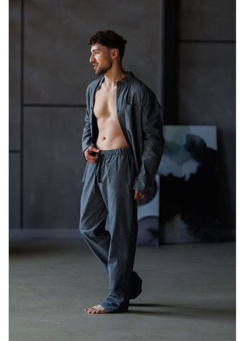 Піжама чоловіча варена бавовна TOKYO графіт Handy Wear (324271038)