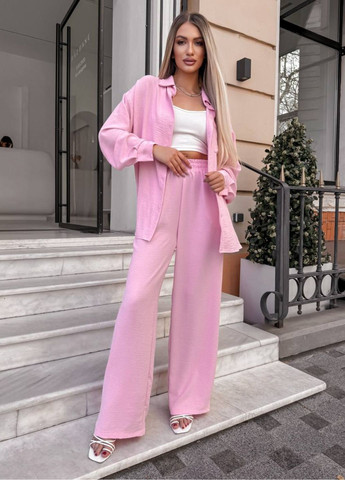 Базовий повсякденний вільний костюм двійка: сорочка + штани Україна (328392193)