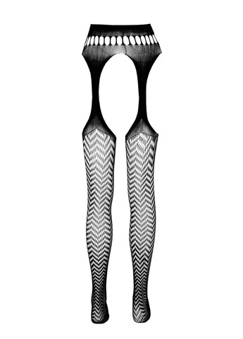 Эротические колготки-бодистокинг ECO S002 black, с доступом, геометрическое плетение Passion (297573868)