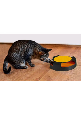 Игрушка интерактивная колесо с мышкой ковриком когтеточкой нескользящими ножками для кошек котов 25х6,5 см (476850-Prob) Unbranded (291984583)