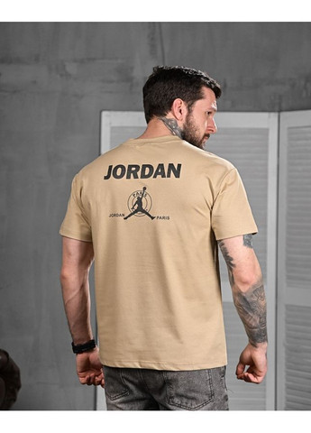 Бежева чоловіча оверсайз футболка jordan No Brand