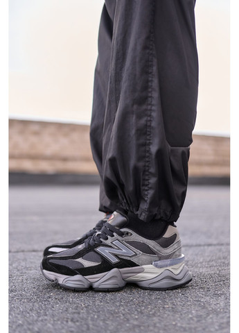 Серые демисезонные кроссовки мужские new balance 9060 black grey нью беланс 9060 No Brand