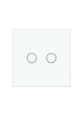 Розумний сенсорний прохідний/перехресний ZigBee вимикач 2 сенсора білий скло (VL-C702SZ-11) Livolo (370984973)