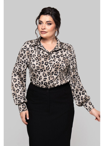 Жёлтая рубашка прямого силуэта из сатина all posa (ap102259p) A'll Posa