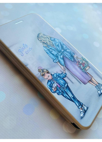 Чехол-книга с рисунком для Samsung Galaxy A73 5G Золотой:: Мама и дочь (принт 56) G-Case (360676137)