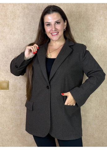 Коричневе демісезонне Пальто-жакет жіночий із пальтового кашеміру на підкладці — стильний крій, практичний дизайн (заміри в описі) DK/DL Мода без кордонів