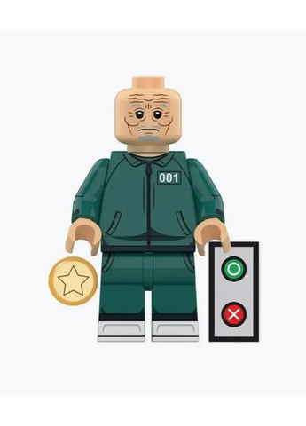 Дитячий конструктор Squid Game герої набір фігурок персонажів Гра в кальмара сумісний із лего для дітей іграшка ProDobro (367091442)