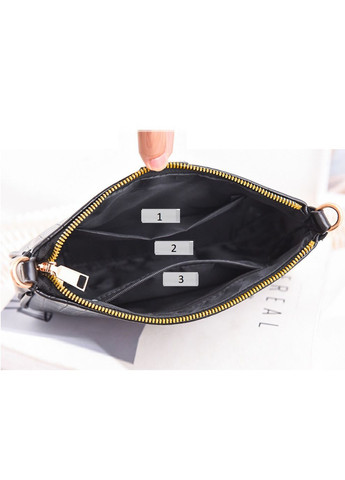 Жіноча міні сумочка клатч з екошкірним ланцюжком в стилі рептилія біла (sku_1249Б) No Brand (330576969)