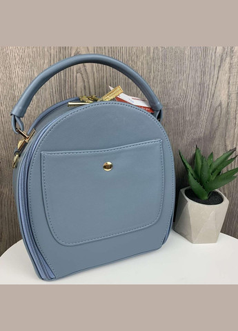 Модна жіноча сумочка рептилія з одним відділенням з еко-шкіри чорна блакитна лакова (sku_932Г) No Brand (330576356)