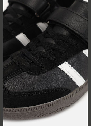 Черные кеды для мальчика цвет черный цб-00276403 Yuki