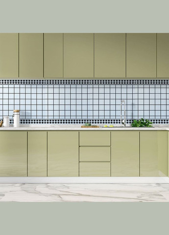 Самоклеюча вінілова плитка 600х600х1,5мм, ціна за 1 шт. (СВП-209) Глянець SW-00000516 No Brand (328578472)