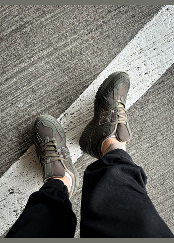Оливковые (хаки) всесезонные кроссовки мужские new balance 1906r cordura khaki | нью беланс 1906r хаки No Brand